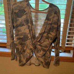 Camo Wrap Sweater